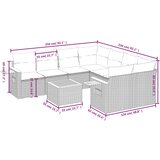  9-dijelni set vrtnih sofa s jastucima bež od poliratana | shoptok.hr