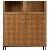 Ixia Vitrina v jesenovem dekorju v naravni barvi 84,5x198 cm – | Shoptok.si