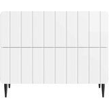  Noćni ormar s ladicama Bijela visokog sjaja 62 x 34,5 x 49,5 cm | Eponuda.ba
