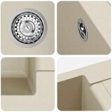  Lavabo - Umivaonik Bež 780 x 500 mm 80% kvarc i 20% smola | shoptok.hr
