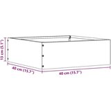 vidaXL Robovi trave 6 pcs Rjav 40 x 40 x 13 cm Vremensko odporno jeklo | Shoptok.si