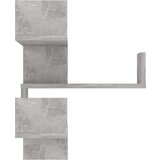 vidaXL zidne kutne police siva boja betona 40 x 40 x 50 cm od iverice | shoptok.hr