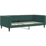 vidaXL Dnevni krevet na razvlačenje tamnozeleni 100x200 cm baršunasti | shoptok.hr