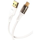 XO Kabel USB-A na microUSB NB229 2.4A 1m bel, (20446695) Cene