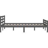  Okvir za krevet od masivnog drva sivi 120 x 200 cm | Eponuda.com