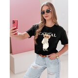 DStreet T-shirt damski z misiem MISTREET czarny | shoptok.hr
