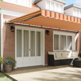 vidaXL Automatska uvlačna tenda žuta i narančasta 600x300 cm | shoptok.hr