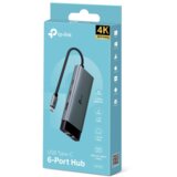 Tp-link UH6120C 6-v-1 USB-C HUB priklopna postaja z 4K HDMI, Gigabit Ethernet in 100 W Power Delivery Cene