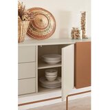 Teulat Ciglasta/bež niska komoda s kliznim vratima 180x91 cm Nube – | shoptok.hr