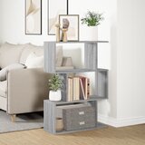 Pregrada regal za knjige 3 razina sonoma 70x24x97 cm drveni | shoptok.hr