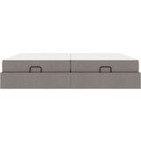  Posteljni okvir z vzmetnico z vzmetnico 2 pcs Taupe blago, (5000126691) | Shoptok.si