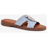 VINCEZA Women's Flat Heeled Sandals with Decoration | Shoptok.si