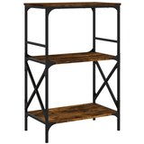  The living store knjižna omara 3-nadstropna dim. hrast 59x35x90,5 cm inž. les - knjižna omara, (21499641) | Shoptok.si