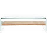 Furnova Klubska mizica prozorna 98x45x31 cm kaljeno steklo, (21915086) | Shoptok.si