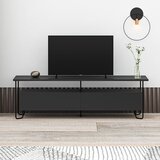 Marckeric Črna TV omarica 150x45 cm Dilly – | Shoptok.si