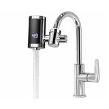 Verk 07406 protočna električna slavina s grijačem 3000 W, LCD zaslon, 30&amp;ndash;60 &amp;deg;C &amp;ndash; srebrna Slike