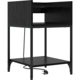 vidaXL Noćni Ormari 2 pcs Crni hrast 40 x 40 x 61 cm Konstruirano drvo | shoptok.hr