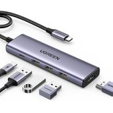 Ugreen 5-v-1 USB-C Hub (100 W PD, 4K@30Hz HDMI) Cene