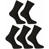 Nedeto 5PACK Ankle Socks Bamboo Black cene