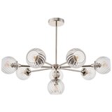  Endon 104051 - Luster na šipci ALLEGRA 8xE14/7W/230V sjajni hrom | Eponuda.com