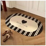 Lessentiel Maison Prostirka za kupatilo Best Wish, 60 x 100 cm, Crno-Bijela | Eponuda.ba