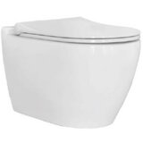 Sanotechnik viseča WC školjka brez roba z desko s počasnim zapiranjem UNO GU100 | Shoptok.si