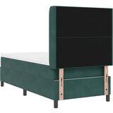  Krevet s opruga kutije s LED trakama Zelena 100 x 200 cm Baršun | shoptok.hr