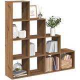  Pregrada/regal za knjige 4 razina hrast 131,5x29x131,5cm drveni Cijene
