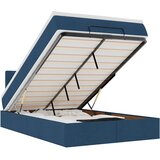  Otomanski krevet s madracem i LED plavi 120x200 cm tkanine | shoptok.hr