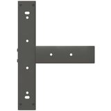  Noge za barsko mizo v obliki črke T 2 kosa antracit 40x35x(110-111) cm jeklo | Shoptok.si