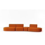 Milo Casa Baršunasti sofa boja terakote s desnim kutom 428 cm Paolo – Cijene