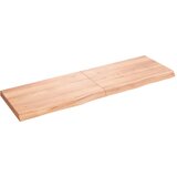 vidaXL Zidna polica svjetlosmeđa 160x50x6 cm od obrađene hrastovine Cijene
