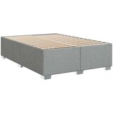 vidaXL Krevet box spring s madracem svjetlosivi 140x200 cm od tkanine | shoptok.hr