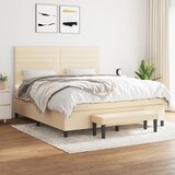  s oprugama i madracem krem 180x200 cm od tkanine | shoptok.hr