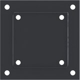  Postolja za stupove kvadratna 4 kom čelik presvučen prahom Antracitno siva 121 x 121 mm | Shoptok.si