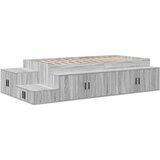  posteljni okvir za shranjevanje siv sonoma 100x200 cm, (22103237) | Shoptok.si