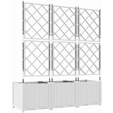  Vrtna saksija 3 pcs Bijeli 120 x 40 x 143 cm Plastika | Eponuda.ba