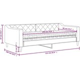 vidaXL Dnevni krevet s madracem crni 90 x 190 cm od tkanine | shoptok.hr