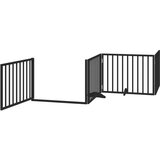  Vrata za pse s vratašcima 12 panela sklopiva 960 cm drvo topole | shoptok.hr