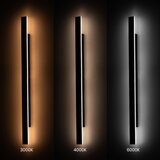  LED spoljašnje zidno svetlo WOW LED/20W/230V 3000/4000/6000K 120cm IP54 crna | Eponuda.com