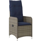  Vrtne stolice s naslonom 2 kom sa stolom sive boje poli ratan | shoptok.hr