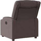 vidaXL Električni naslanjač temno rjavo blago | Shoptok.si