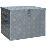 Aluminijska kutija 610 x 430 x 455 mm srebrna | shoptok.hr