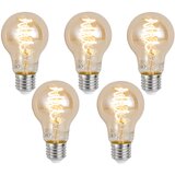 LUUMR Komplet 5 Pametna zatemljiva LED žarnica E27 A60 jantar 4,9 W 320 lm 2500 K | Shoptok.si