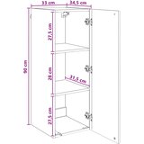  Ormar za montažu na zid 33 x 34,5 x 90 cm Konstruirano drvo | shoptok.hr