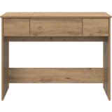 vidaXL Toaletna miza z ogledalom Oblikovan hrast 100x45x76 cm | Shoptok.si