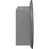  Kupaonski ormarić s okruglim ogledalom LED sivi 40x40x17,5 cm | shoptok.hr