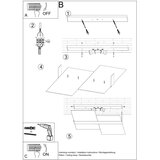 Sollux SL.0188 - Stropno svetlo MASSIMO 2xE27/60W/230V belo/hrom | Eponuda.com