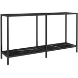  Konzolni stol crni 140 x 35 x 75,5 cm od kaljenog stakla | Eponuda.ba