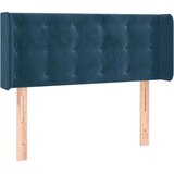 Uzglavlje s ušima tamnoplavo 83x16x78/88 cm baršunasto | shoptok.hr